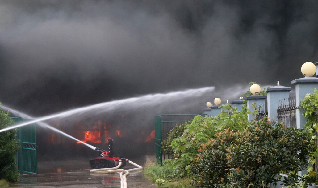 某大型化工廠滅火救援